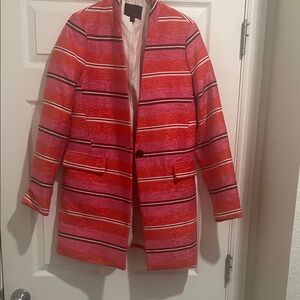 Banana Republic Multicolor Striped Blazer fully lined